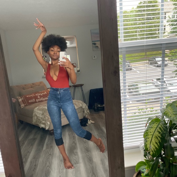 Rusty Red Bodysuit Tanktop - Picture 1 of 16